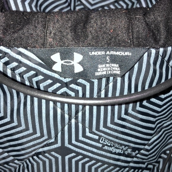Under Armour Overcast Gray Digi Blur Rideable Jacket - Boys winter jacket size 5 - Picture 7 of 7